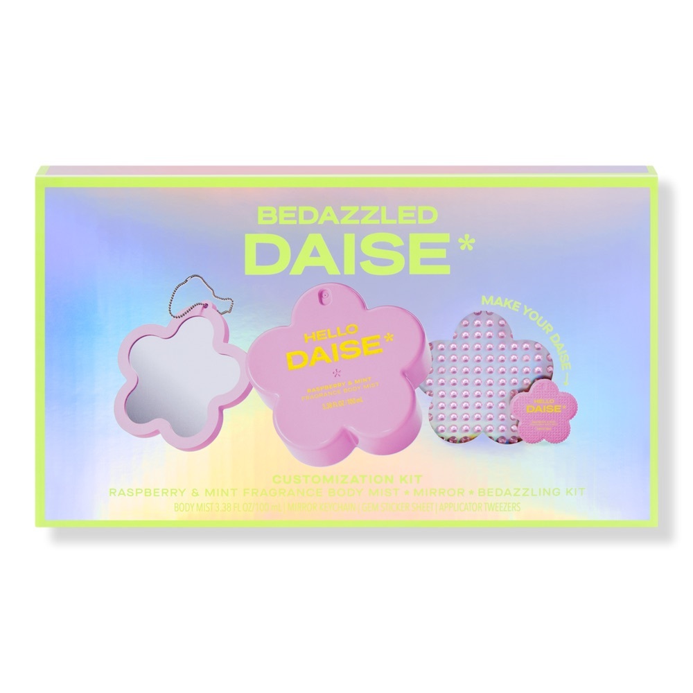 DAISE Pink Bedazzled Daisie Teens Accessory Kit with mirror- NEW Sealed